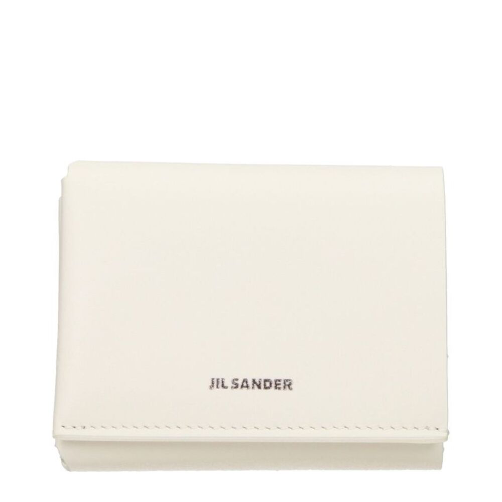 Jil Sander Beige Leather Women's Wallet
